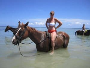 Horse Riding Holiday - Swimming in Jamaica