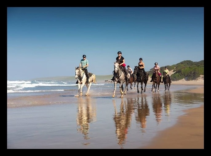 Horse Riding on the Beach Wild Coast, South Africa