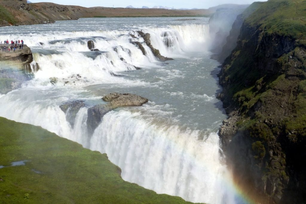 Gullfoss Waterfall (Golden Falls), Horse riding in Reykjavik Iceland